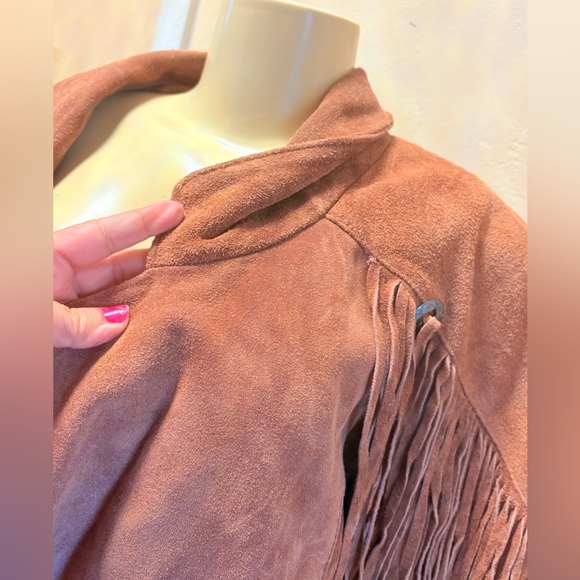 Vintage Yearbook 1991  suede fringe jacket - Picture 9 of 16
